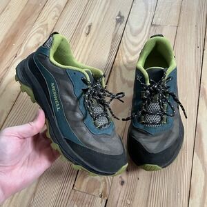 Merrell Big Kid Moab Speed Low Waterproof Hiking Sneakers Grey Blue MK266264 3M